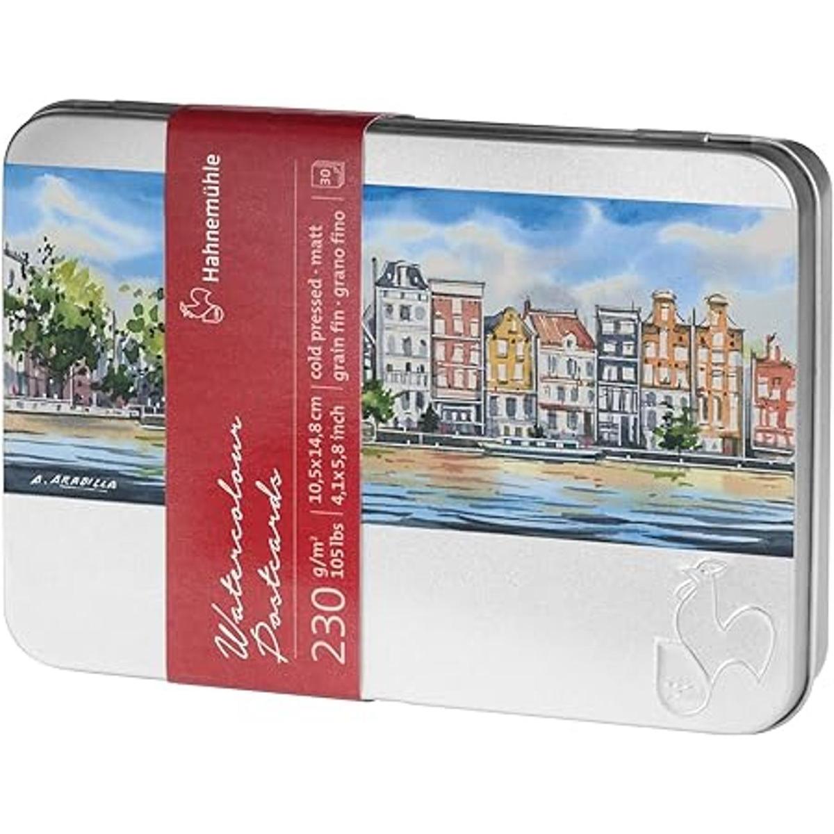 Hahnemuhle Cuaderno de acuarela tarjetas prensado en