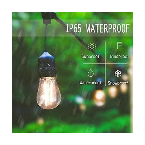 Svater 2 unidades de cadena de luces LED S14 IP65