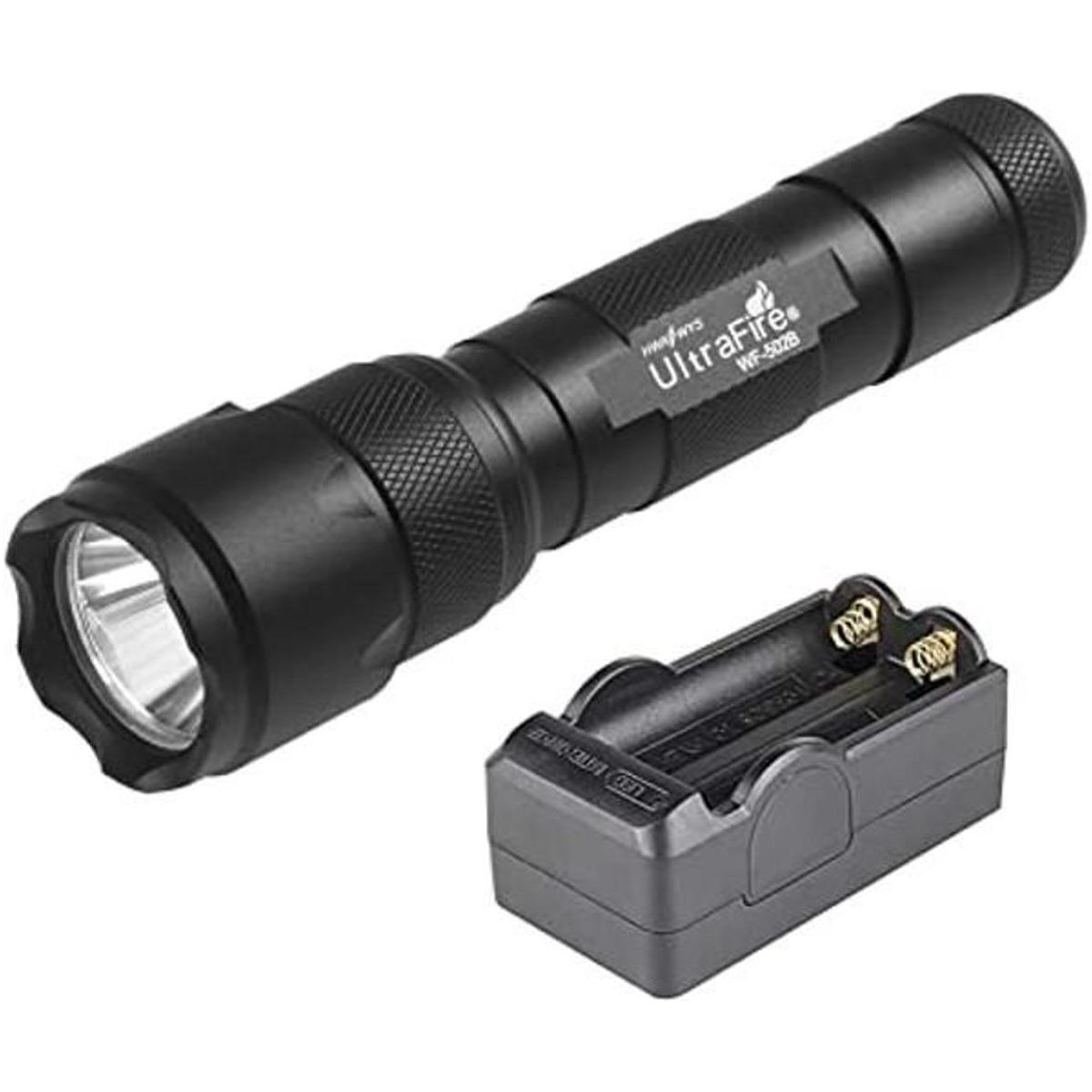 UltraFire Linterna de mano de un solo modo WF502B XPE V6