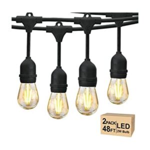 Svater 2 unidades de cadena de luces LED S14 IP65
