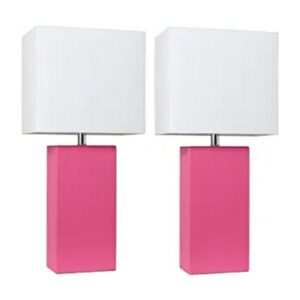 Elegant Designs LC2000BWN2PK Juego de 2 lámparas de mesa_1