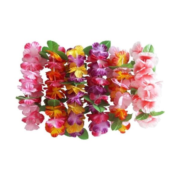 BPNHNA 6 coronas hawaianas con diadema de flores