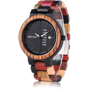 BOBO BIRD Wood Watches Colorful Wood WristWatches Week_1