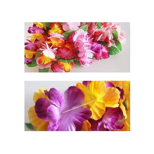 BPNHNA 6 coronas hawaianas con diadema de flores