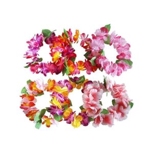 BPNHNA 6 coronas hawaianas con diadema de flores