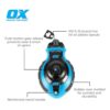OX Tools Carrete de tiza profesional con relación de_2