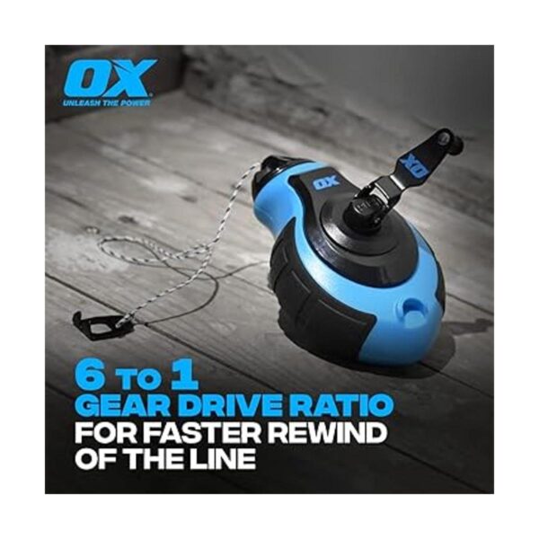 OX Tools Carrete de tiza profesional con relación de_6