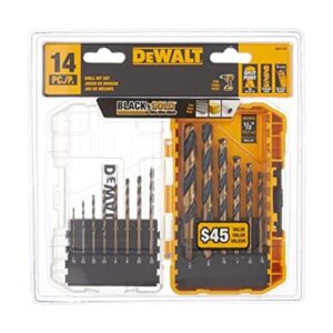 DEWALT Juego de brocas negro y dorado 14 piezas DWA1184_1