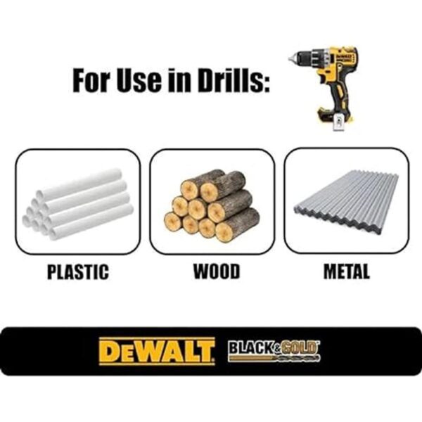 DEWALT Juego de brocas negro y dorado 14 piezas DWA1184_3