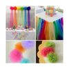 Supla Rollos de tul arcoíris de 8 colores en rollo de tela