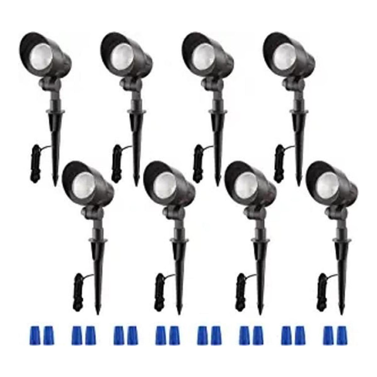 LEONLITE Paquete de 8 focos LED de bajo voltaje 12 V