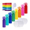 Supla Rollos de tul arcoíris de 8 colores en rollo de tela
