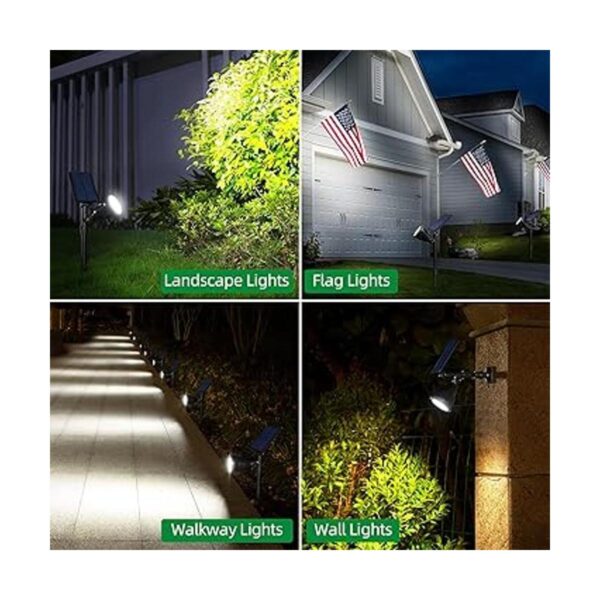 JSOT Luces solares para exteriores 600 lúmenes luz solar_3