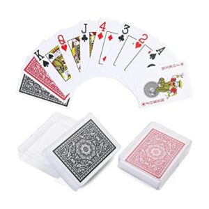 LotFancy Cartas de plástico Jumbo Index 2 barajas de_1