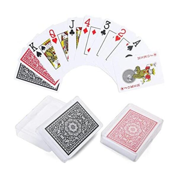 LotFancy Cartas de plástico Jumbo Index 2 barajas de_1