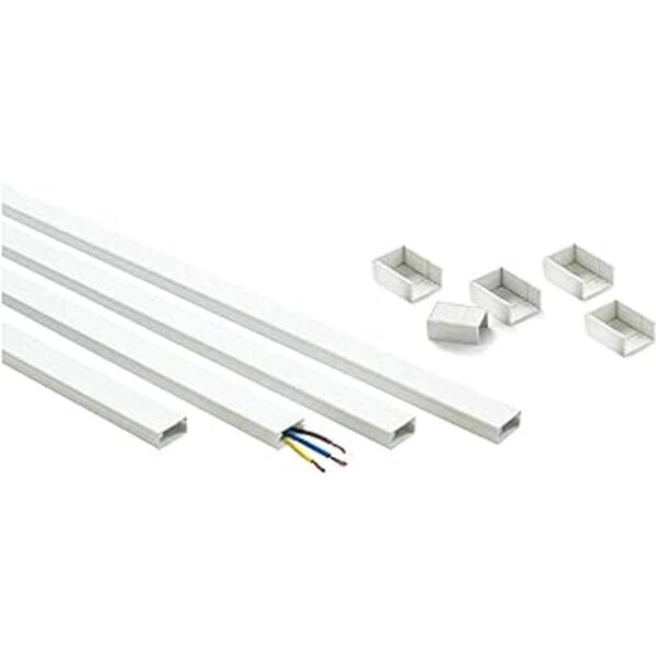 Easylife Tech Canal de cable blanco pintable de 10 pies_3