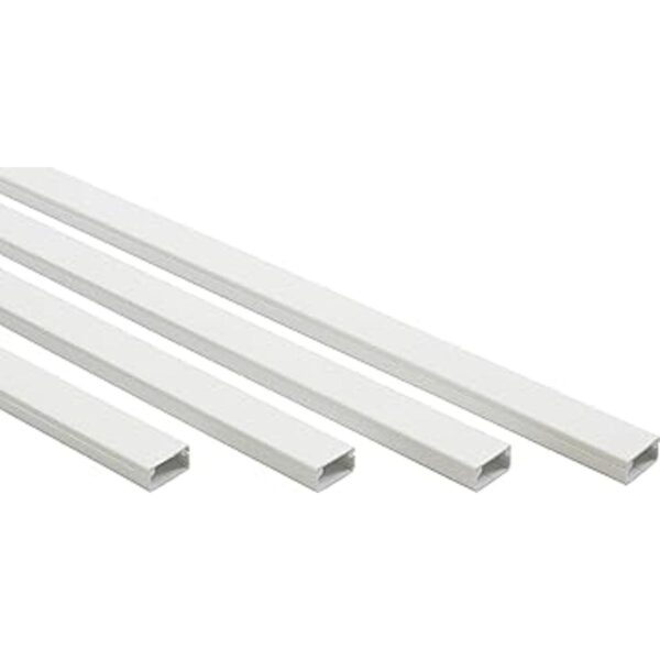 Easylife Tech Canal de cable blanco pintable de 10 pies_2