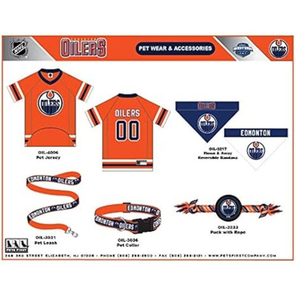 NHL Edmonton Oilers Jersey para perros y gatos grande._3