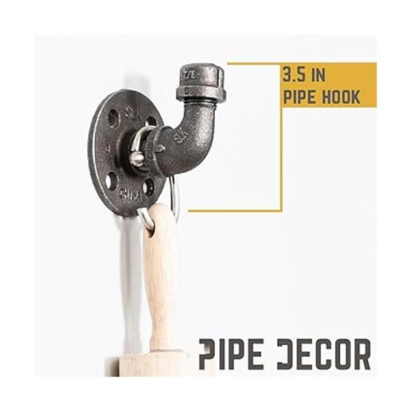 Juego de 3 ganchos para decoración de tuberías