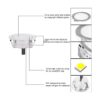 Paquete de 6 luces LED empotrables iluminación SMY_4