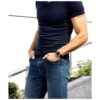 Stuhrling Reloj de pulsera para hombre correa de piel de_2
