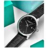Stuhrling Reloj de pulsera para hombre correa de piel de_3