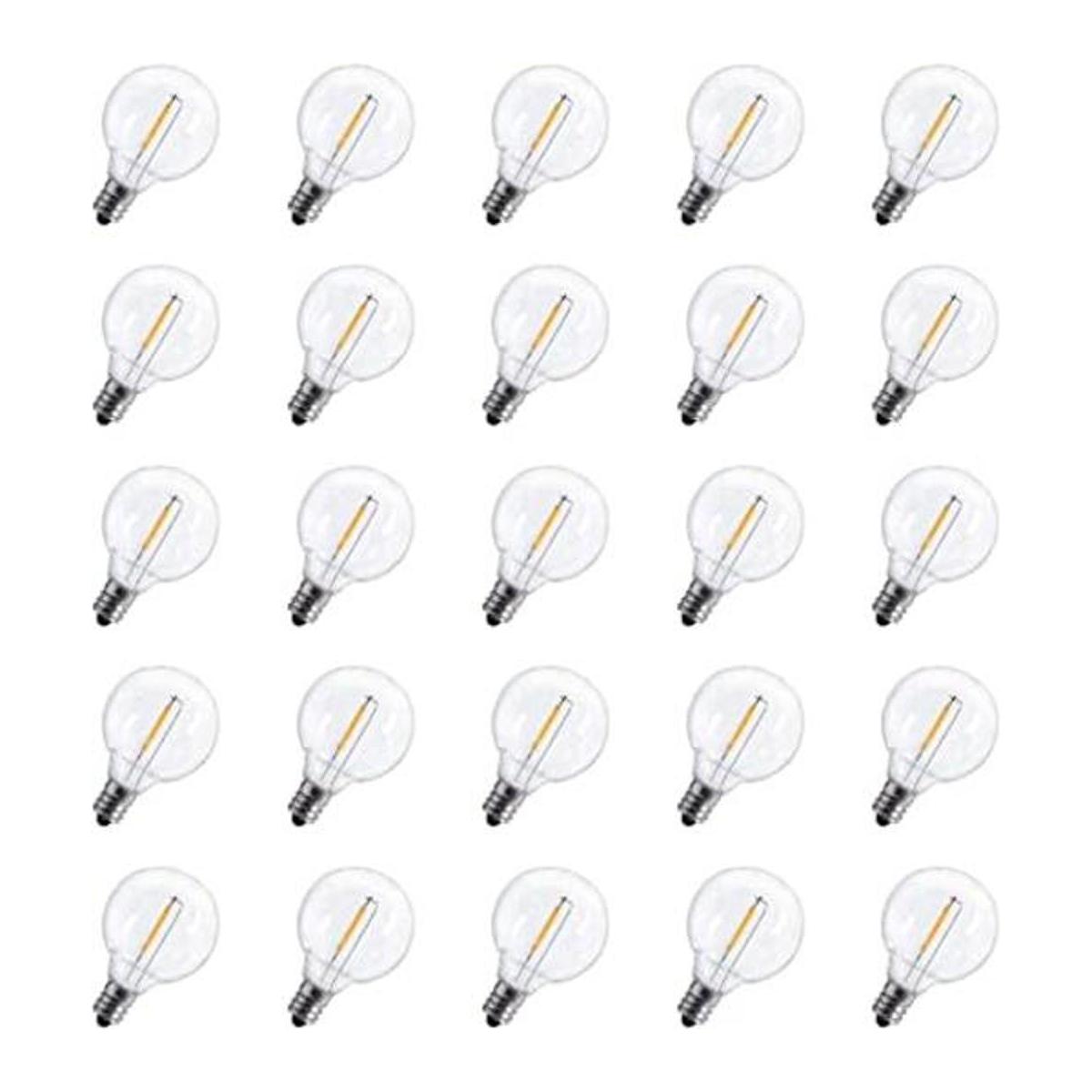 Brightown Candelabra Lote de 25 bombillas G40 con rosca
