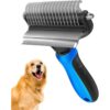 Rastrillo de capa inferior para perros cepillo de_1