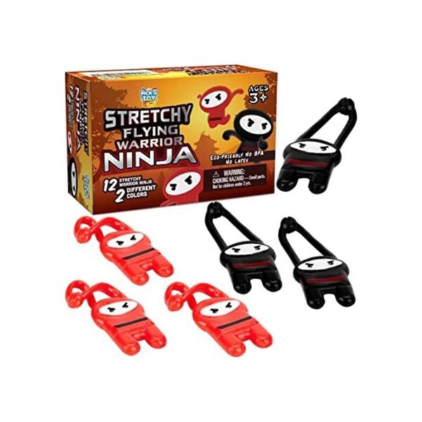PICK A TOY Ninjas voladoras elásticas 12 piezas_1