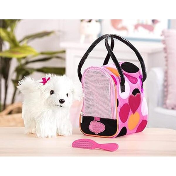 Pucci Pups by Battat Cachorro de peluche Bichon Frisé con_3