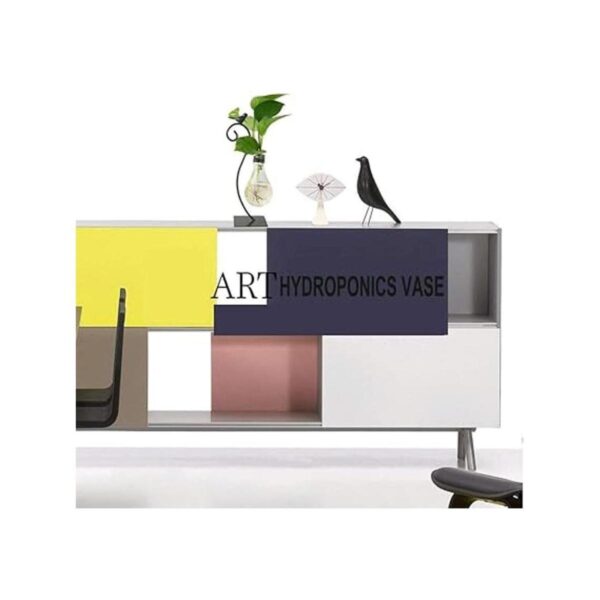 Marbrasse Jarrón hidropónico de cristal de sobremesa_5