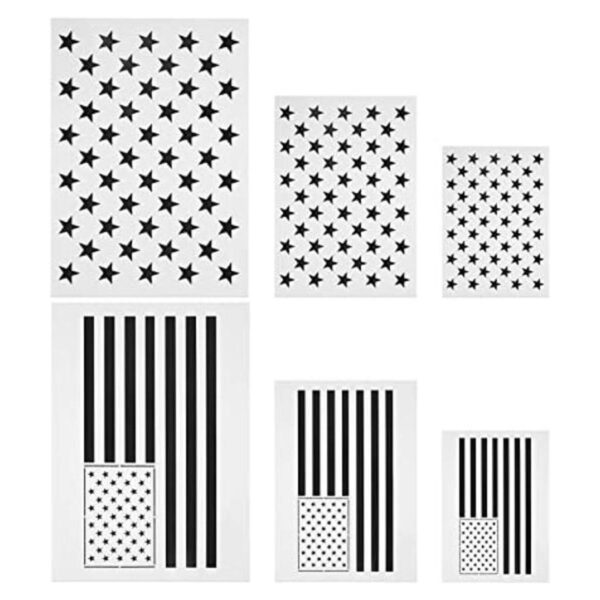 Plantilla de bandera estadounidense de 50 estrellas y_1
