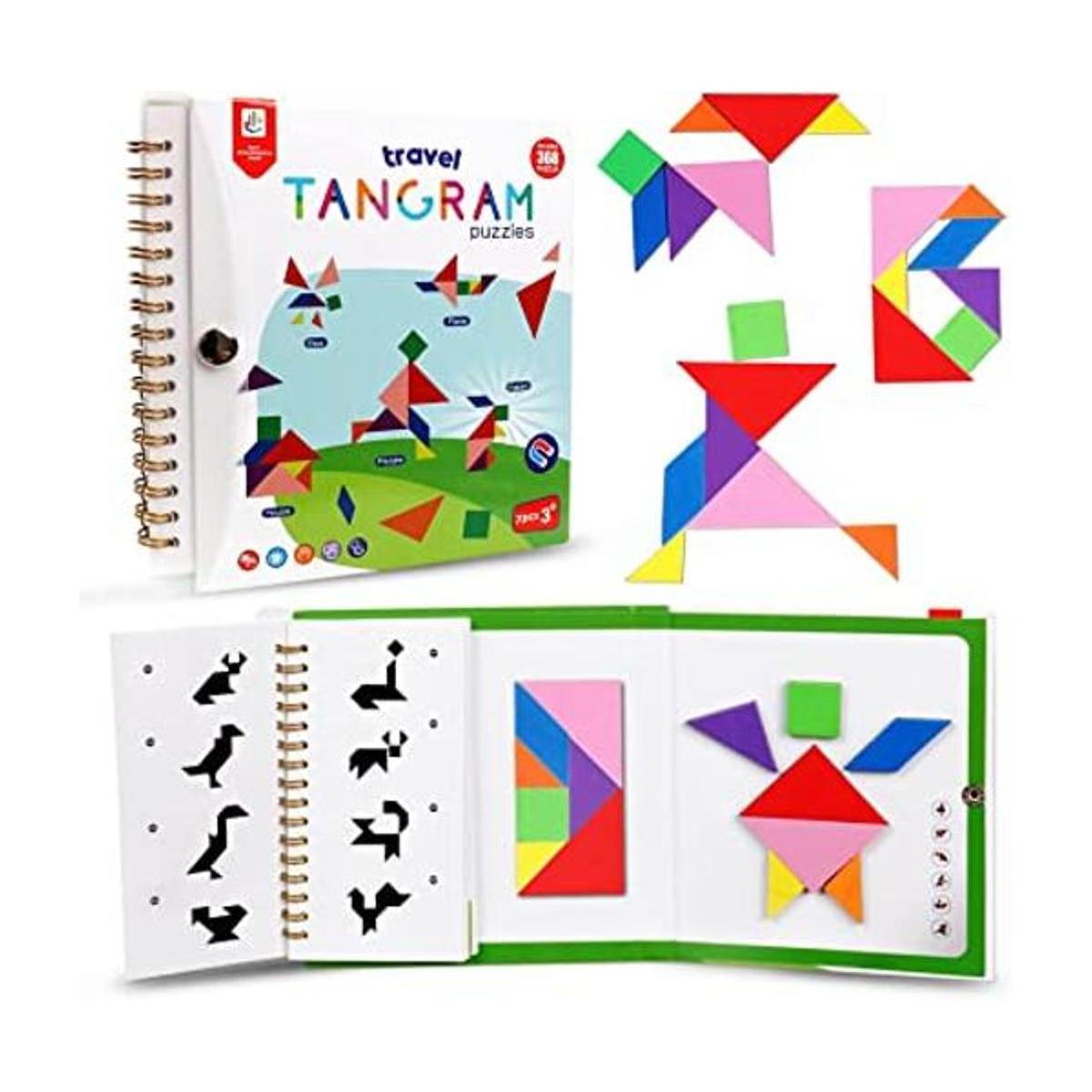 Rompecabezas Tangram de viaje rompecabezas magnético