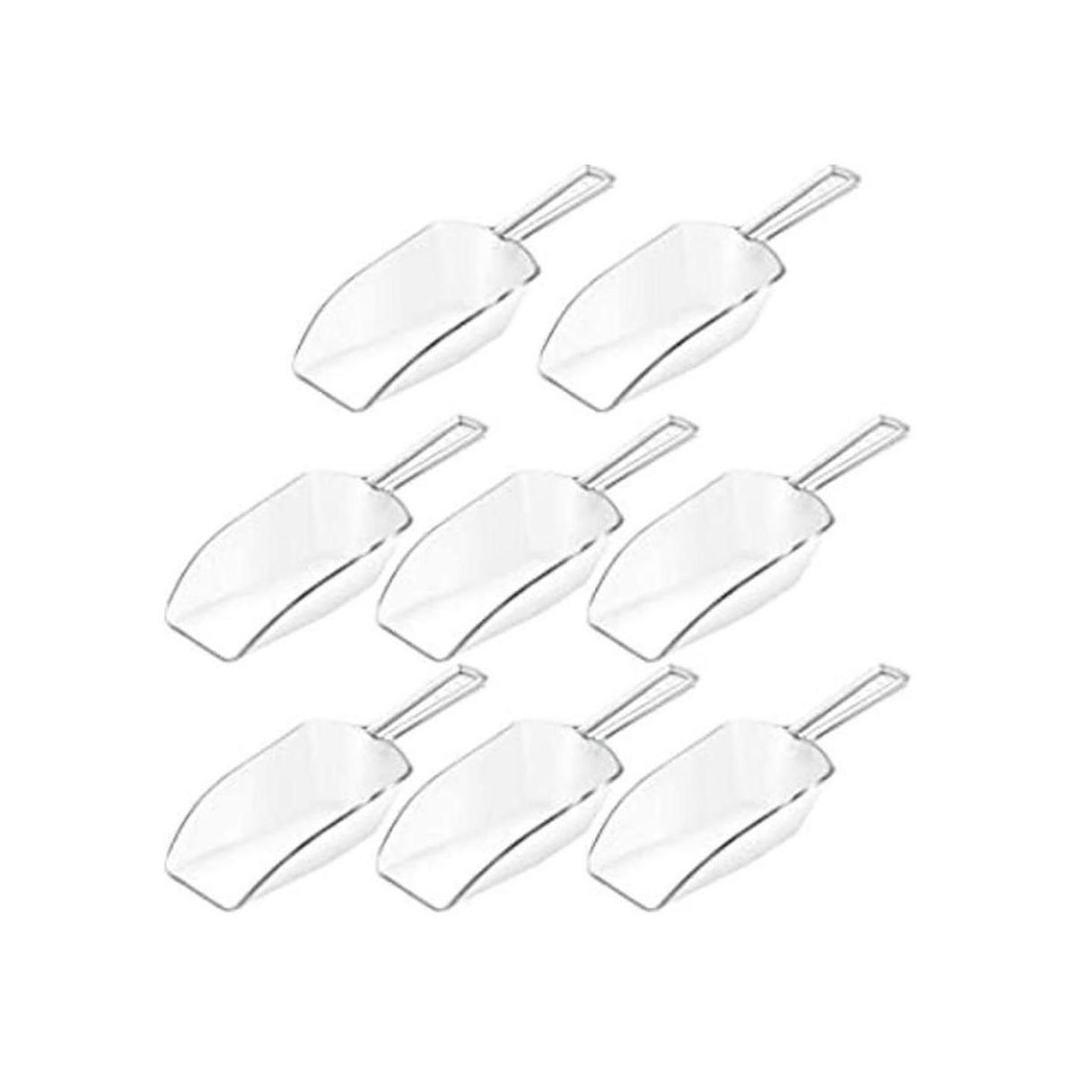 Cucharas de cocina multiusos transparentes de plástico