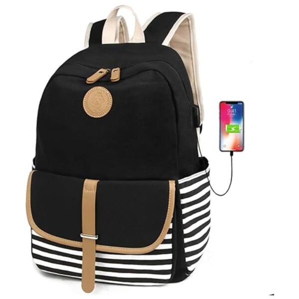 Mochila de lona FLYMEI mochila universitaria para niñas