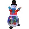 Globo inflable de Navidad de 8 pies de alto con pingino y_4