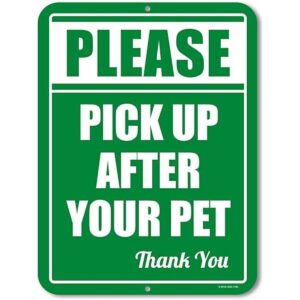 Letreros para perros por favor recoge después de tu_1