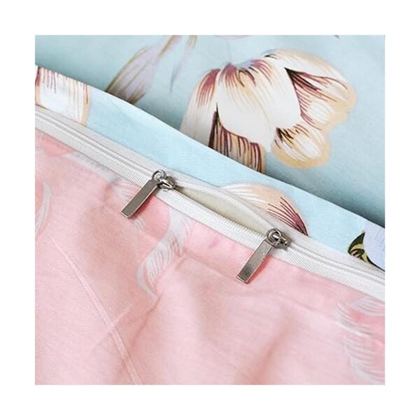 FADFAY Juego de funda de edredón con estampado floral 3