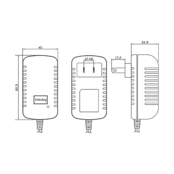 Lesleyye Convertidor de CA a CC de 12 V 2 A 24 W_3