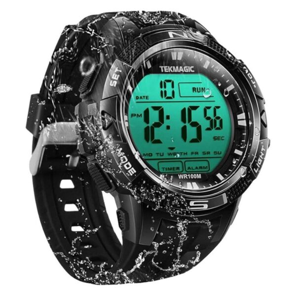 TEKMAGIC Reloj deportivo impermeable 10ATM para buceo de_1