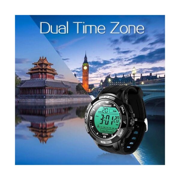 TEKMAGIC Reloj deportivo impermeable 10ATM para buceo de_4