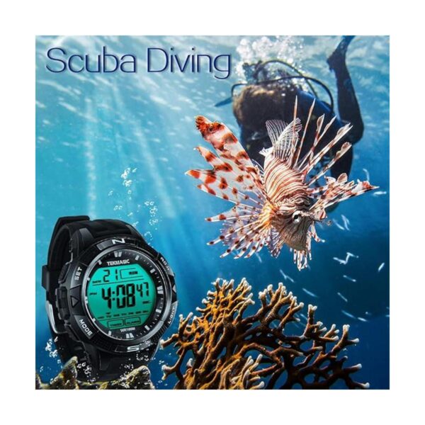 TEKMAGIC Reloj deportivo impermeable 10ATM para buceo de_2
