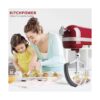 KITCHPOWER Batidor de borde flexible de 6 cuartos para