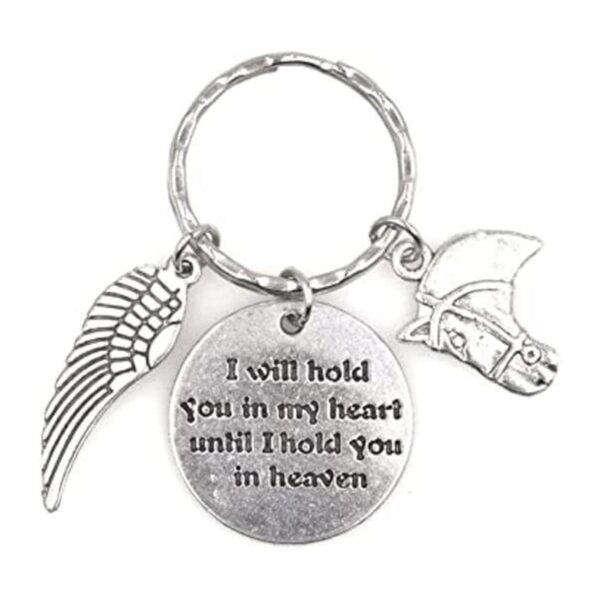 Llavero de caballo ecuestre I will hold you in my heart to_1