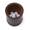 Juego de tazas de dados de cuero con forro de fieltro_6