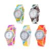 CdyBox Juego de 5 relojes de pulsera de silicona coloridos