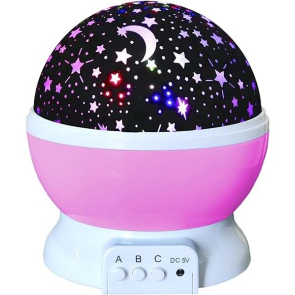 Lámpara de iluminación nocturna proyector giratorio de_1