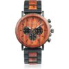 BOBO BIRD Reloj de pulsera para hombre de madera y acero