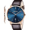 OLEVS Relojes minimalistas ultra finos a la moda casual