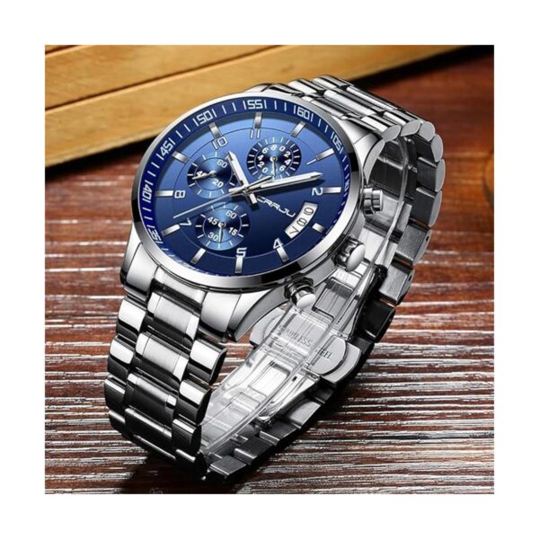 CRRJU Reloj de pulsera de acero inoxidable para hombre_3